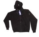 SWEAT SHIRT ZIP HOOD SVART