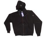 SWEAT SHIRT ZIP HOOD SVART